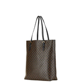 セリーヌ マカダム ハンドバッグ ブラック PVC レザー レディース CELINE 【中古】